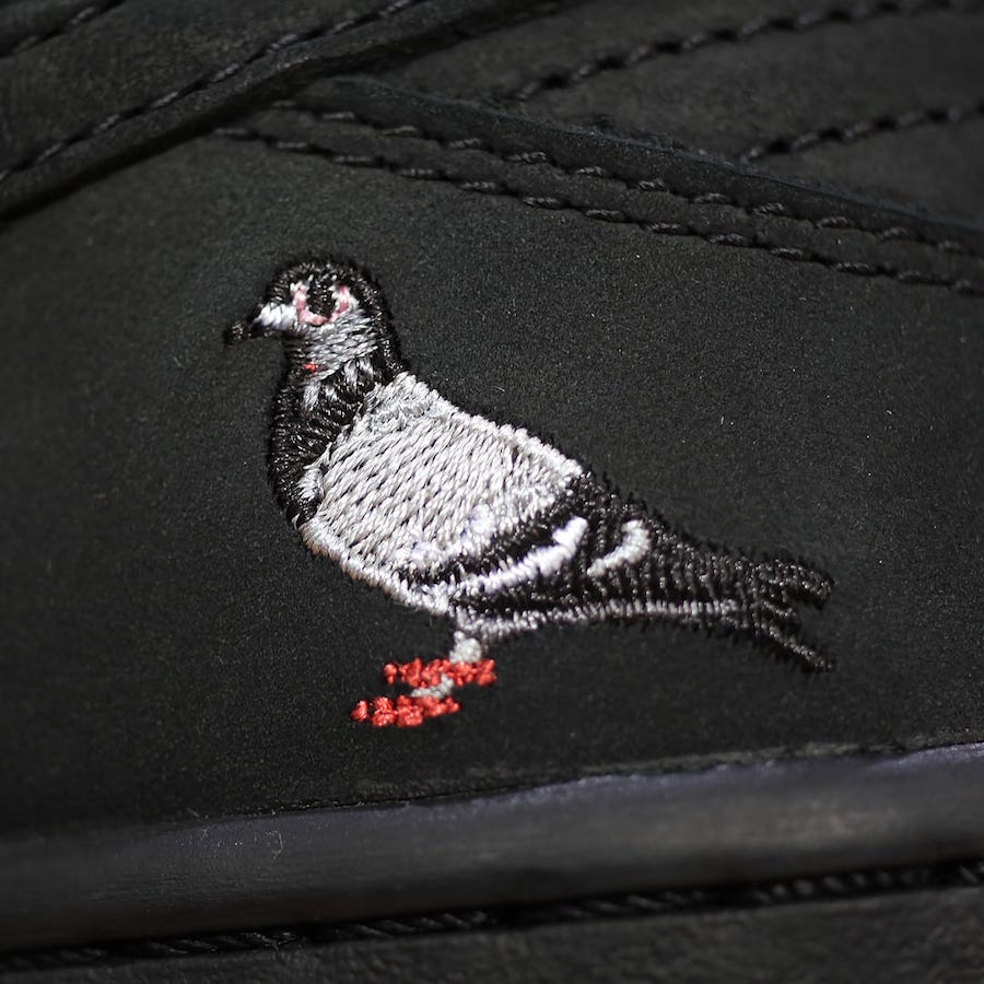 Nike SB Dunk Low Black Pigeon Release Date 883232-008 Logo