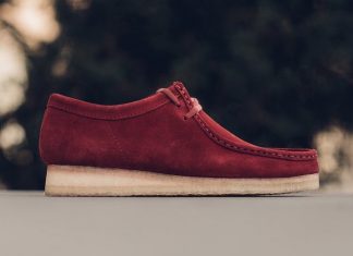 Clarks Wallabee Boot Red Suede