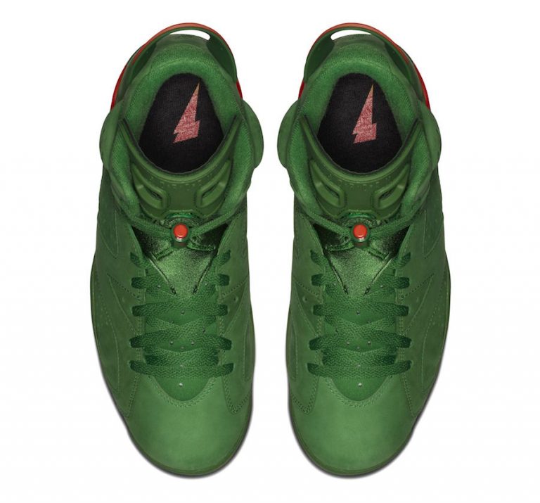 jordan 6 gatorade green on feet