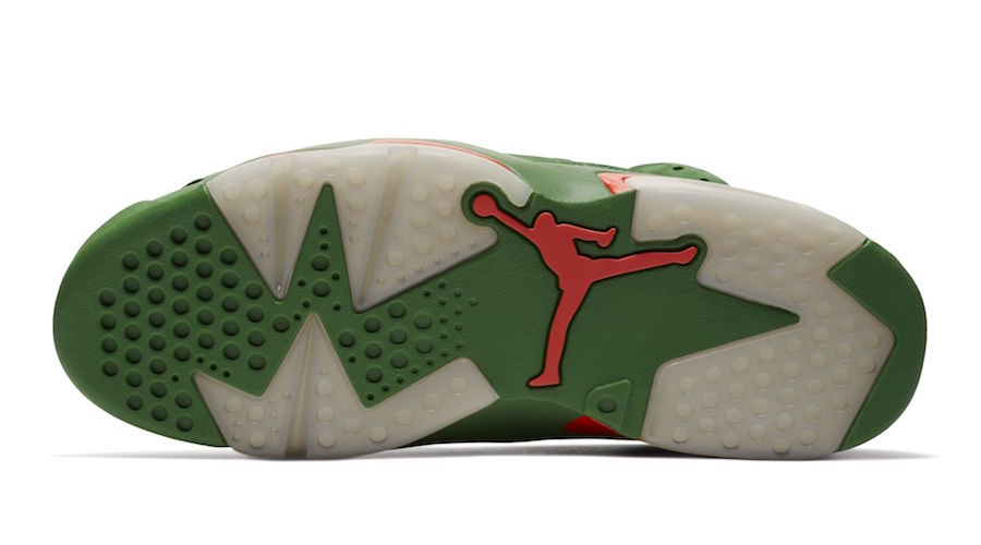 Gatorade Air Jordan 6 Green Suede Official Look