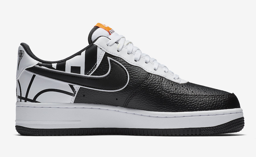 Nike Air Force 1 Low '07 LV8 Black Black White Men's - 823511-011 - US