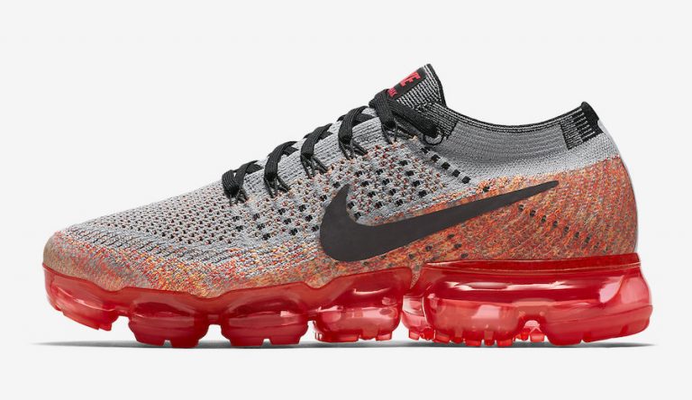 Nike Air VaporMax Wolf Grey Bright Crimson - Sneaker Bar Detroit