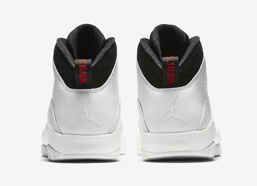 Air Jordan 10 Im Back Black White Red 310805-104 Release Date