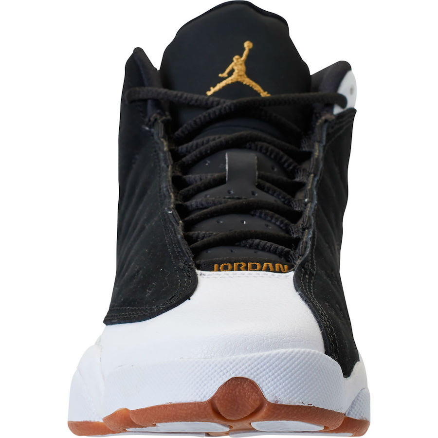 Air Jordan 13 Black Gold Gum 439358-021 Girls Release Date