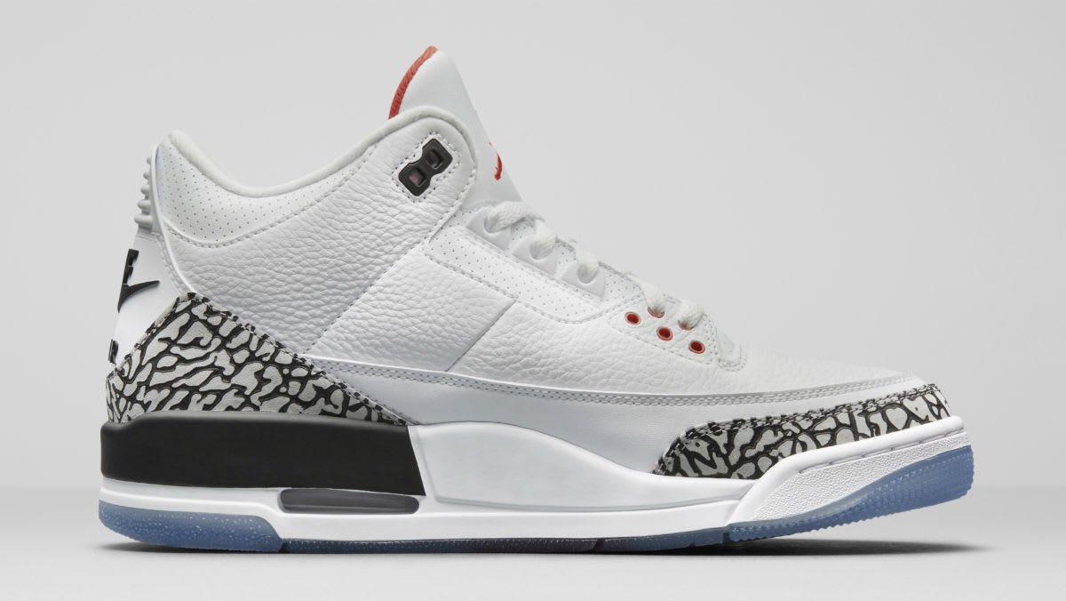 Air Jordan 3 Dunk Contest White Cement All-Star Clear Sole 923096-101 Release Date