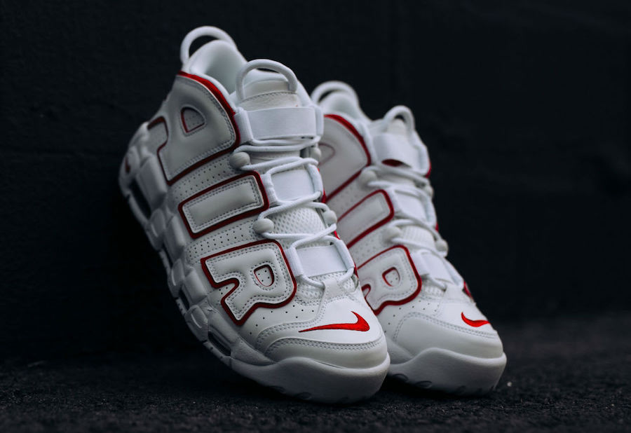Nike Air More Uptempo White Varsity Red 921948-102 Release Date