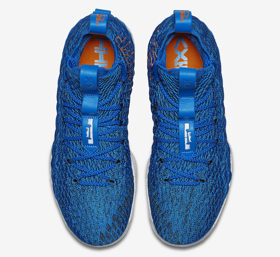 Nike LeBron 15 HWC Hardwood Classics Blue Orange AO1754-400 Release Date