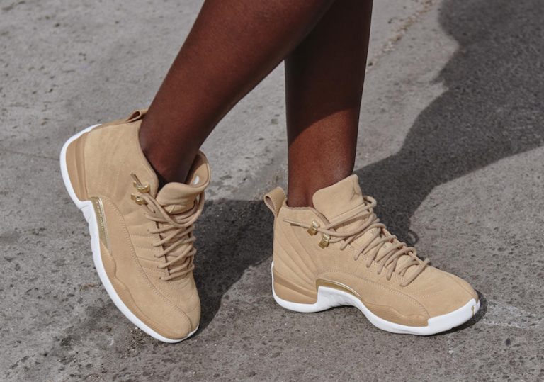 jordan 12 tan and gold