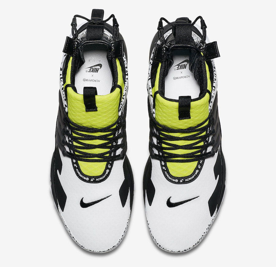 Acronym Nike Air Presto Mid Dynamic Yellow AH7832-100 Release Date