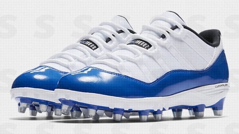 jordan 11 cleats red