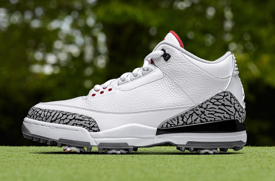 Air Jordan 3 Golf Shoes White Cement