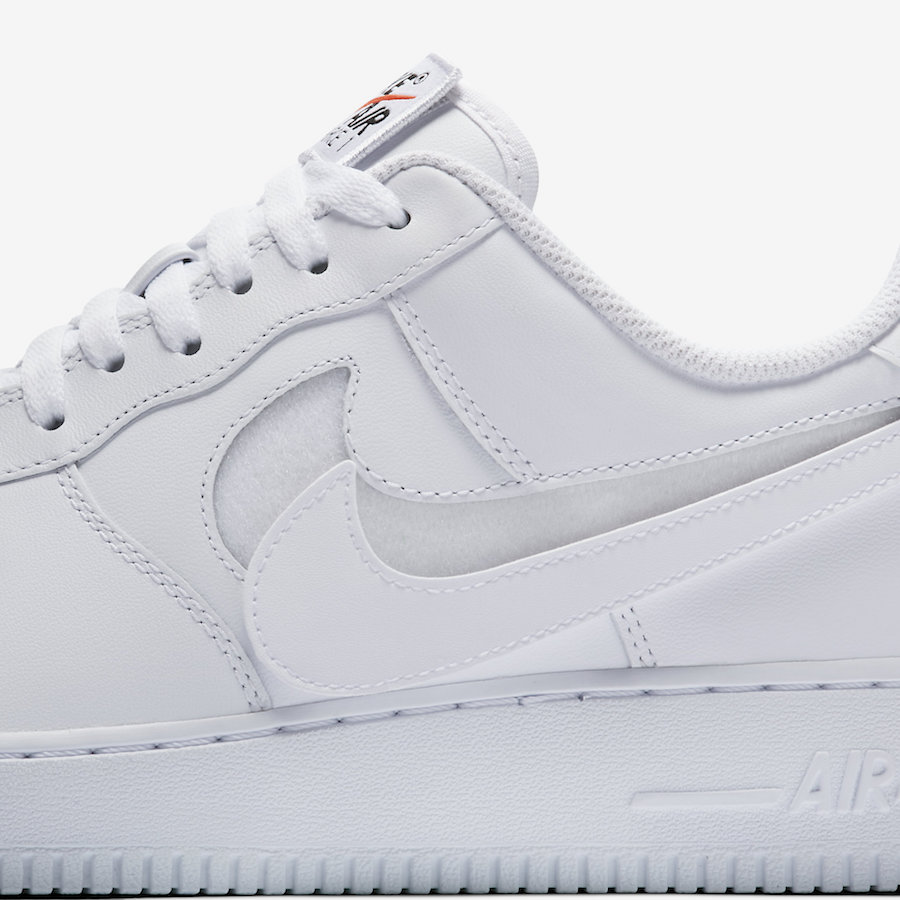 air force 1 swoosh removable