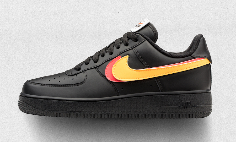 nike air force 1 velcro swoosh pack black