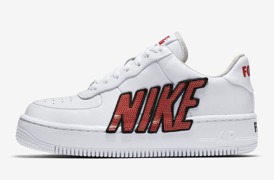 Nike Air Force 1 Upstep LX White Habanero Red 898421-101 Force is Female Release Date