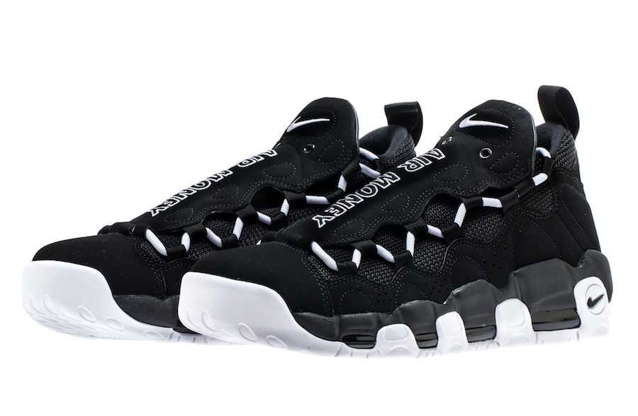 nike air more money black and white