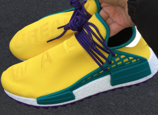 Pharrell x adidas NMD Hu Breathe Walk Yellow Sample 324x235