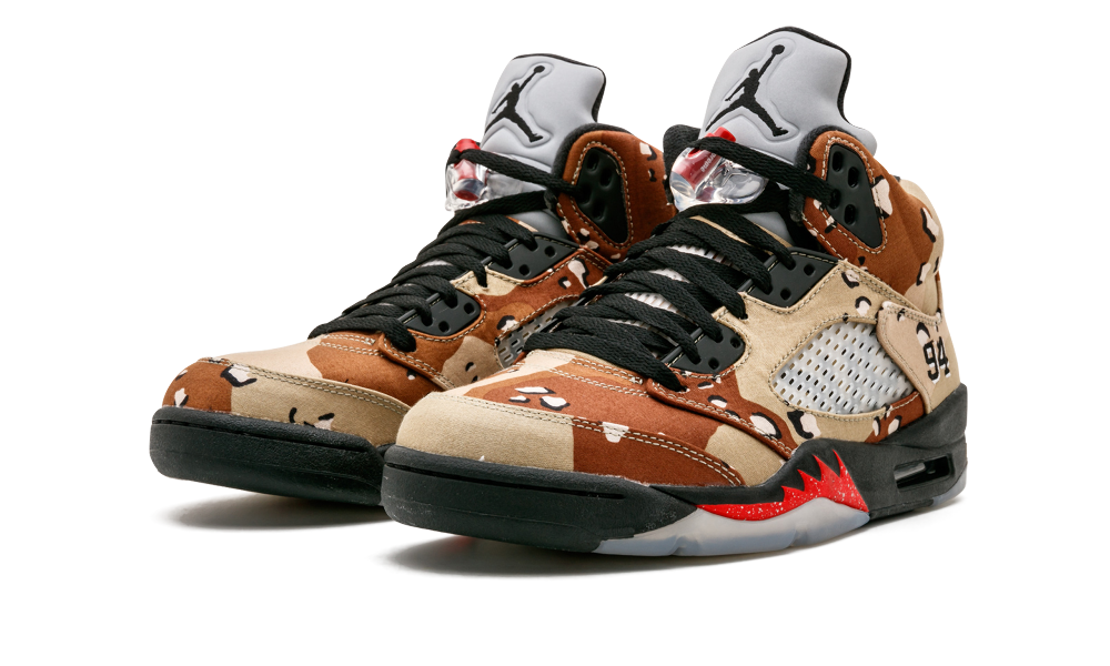 Supreme x Air Jordan 5 Desert Camo 824371-201 - Sneaker Bar Detroit