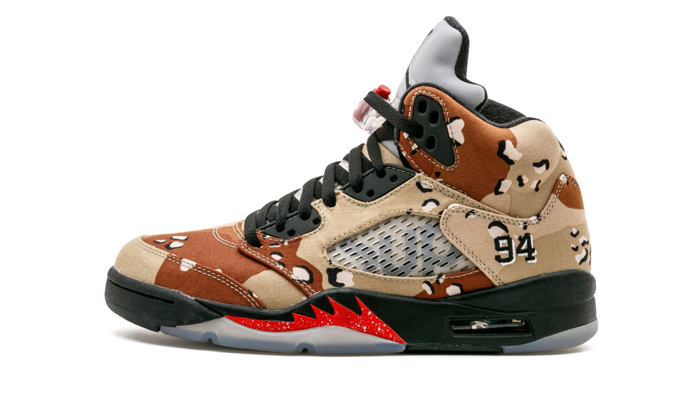 Supreme x Air Jordan 5 Desert Camo 824371-201 - Sneaker Bar Detroit
