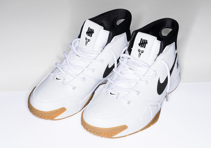 Undefeated Nike Kobe 1 Protro White Gum Release Date