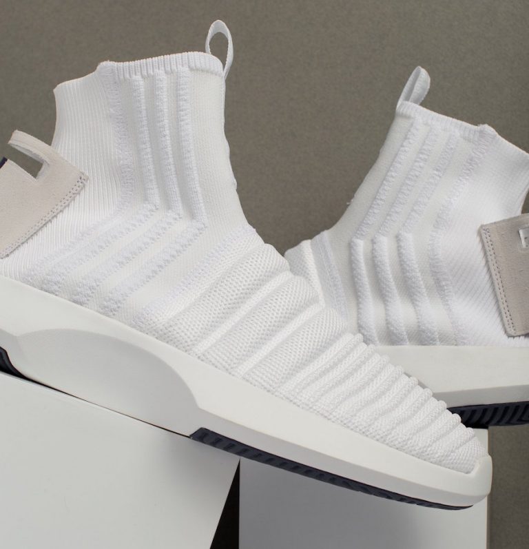 adidas Crazy 1 ADV Sock Primeknit Triple White - Sneaker Bar Detroit