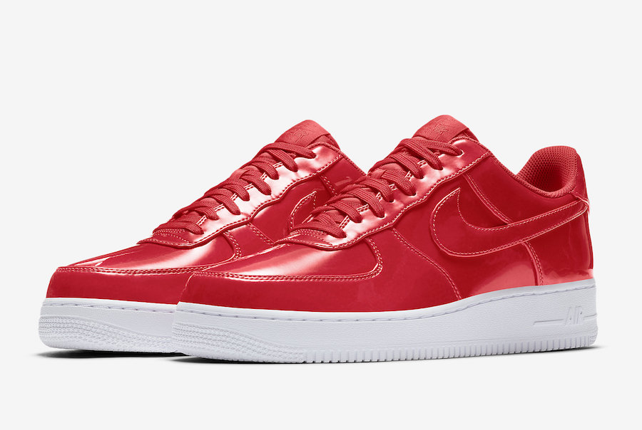 Nike Air Force 1 Low Red Patent Leather AJ9505-600 Release Date
