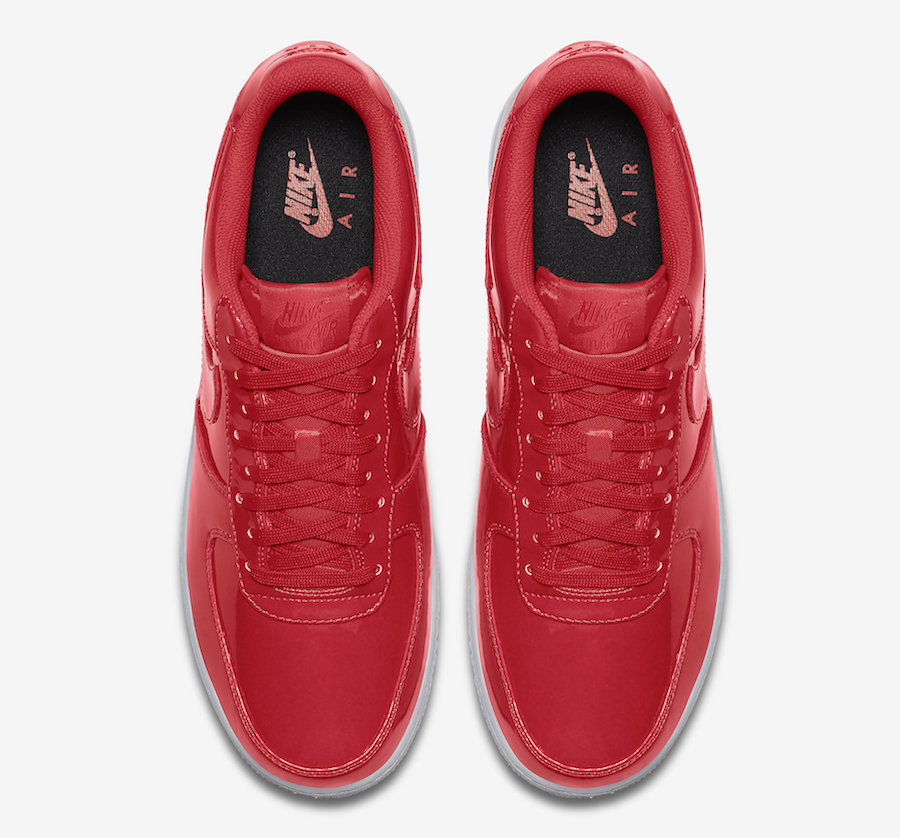 red patent leather air force ones