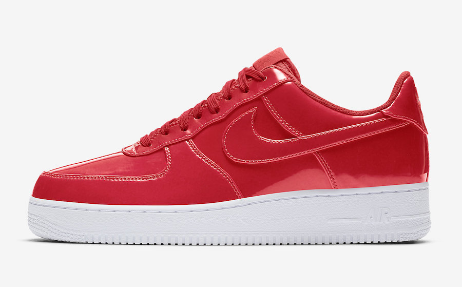 nike air force 1 red leather 