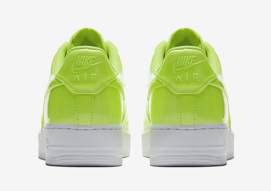 Nike Air Force 1 07 Lv8 Patent Leather Volt Neon AJ9505-700