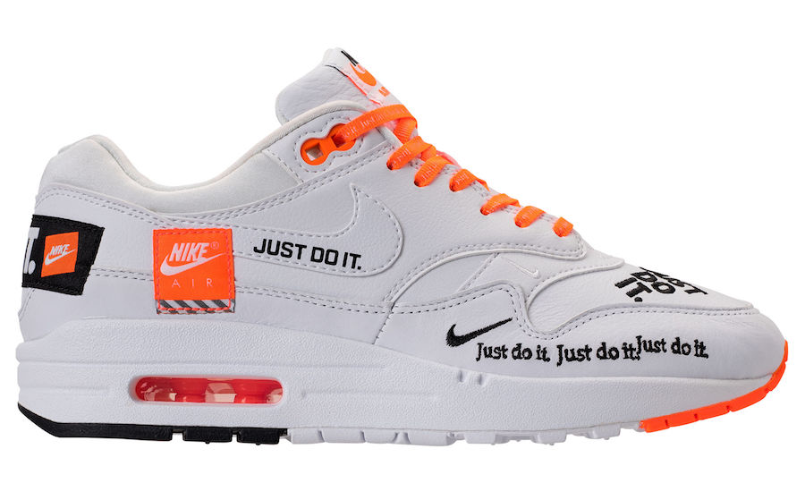 Nike Air Max 1 Lux Just Do It White Total Orange