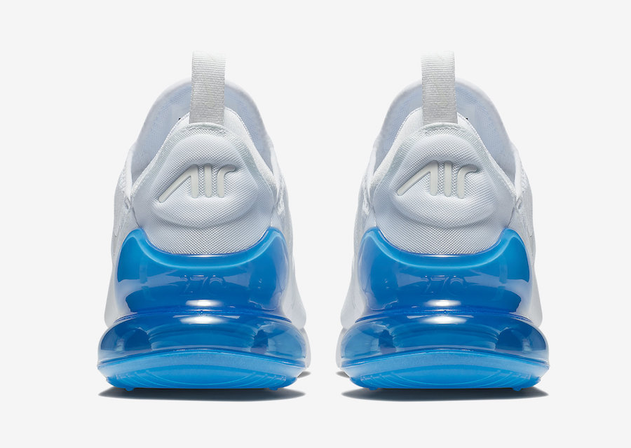 air max 270 white and light blue