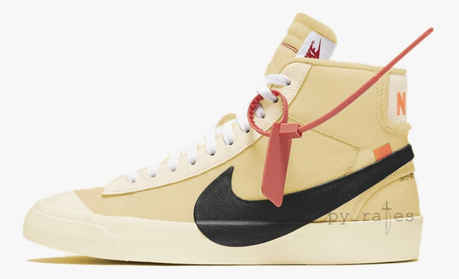 nike blazer off white yellow