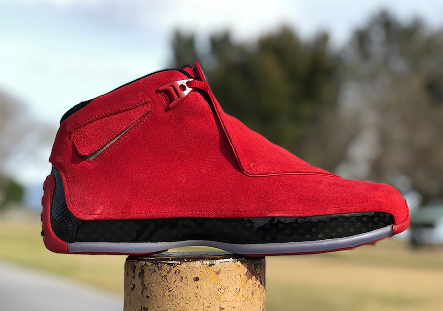 AIR Flap JORDAN Red Suede Toro