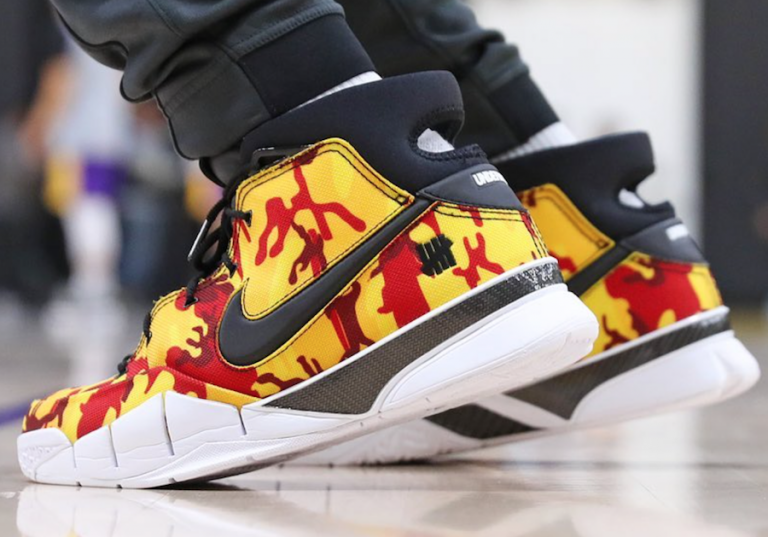 kobe 1 protro undefeated yellow camo