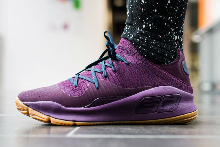 Under Armour Curry 4 Low Merlot Grove 