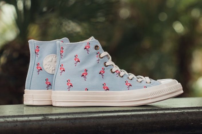 converse flamant rose