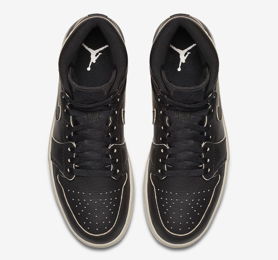 Air Jordan 1 Premium Black Pure Platinum Desert Sand - Sneaker Bar Detroit