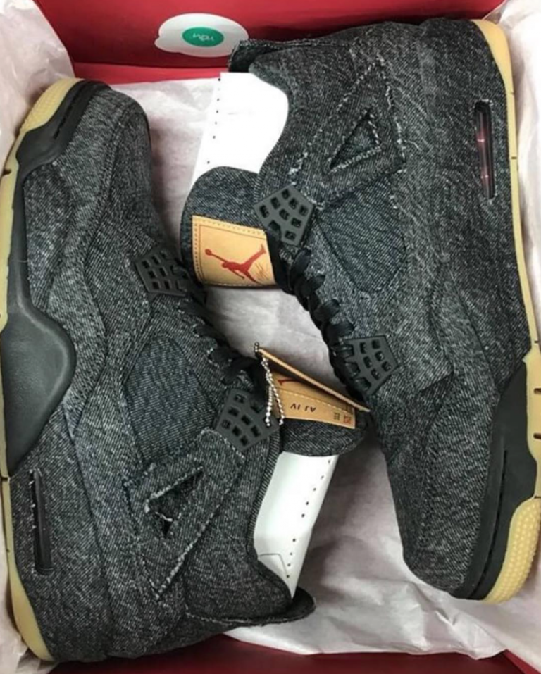 jordan 4 black denim