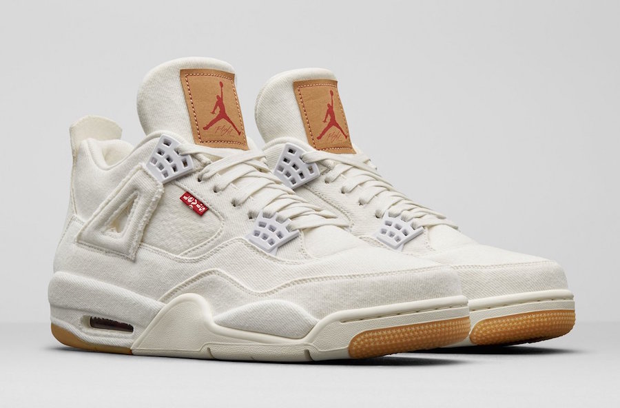 Levi's Air Jordan 4 White Denim AO2571-100 - Sneaker Bar Detroit