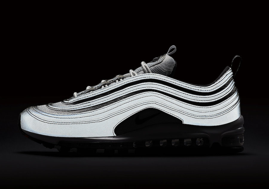 nike air max 97 trainers reflective silver black pure platinum
