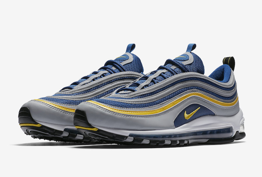 white blue and yellow air max 97