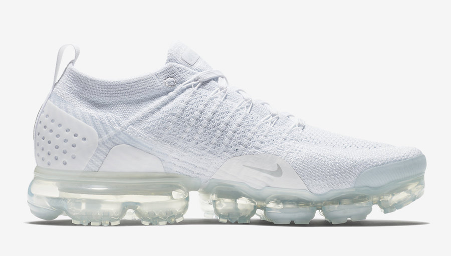 Nike Air VaporMax Flyknit 2 White Pure Platinum 942842-100 Release Date