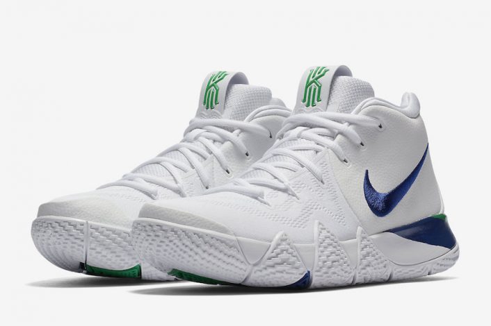 all white kyrie 4s