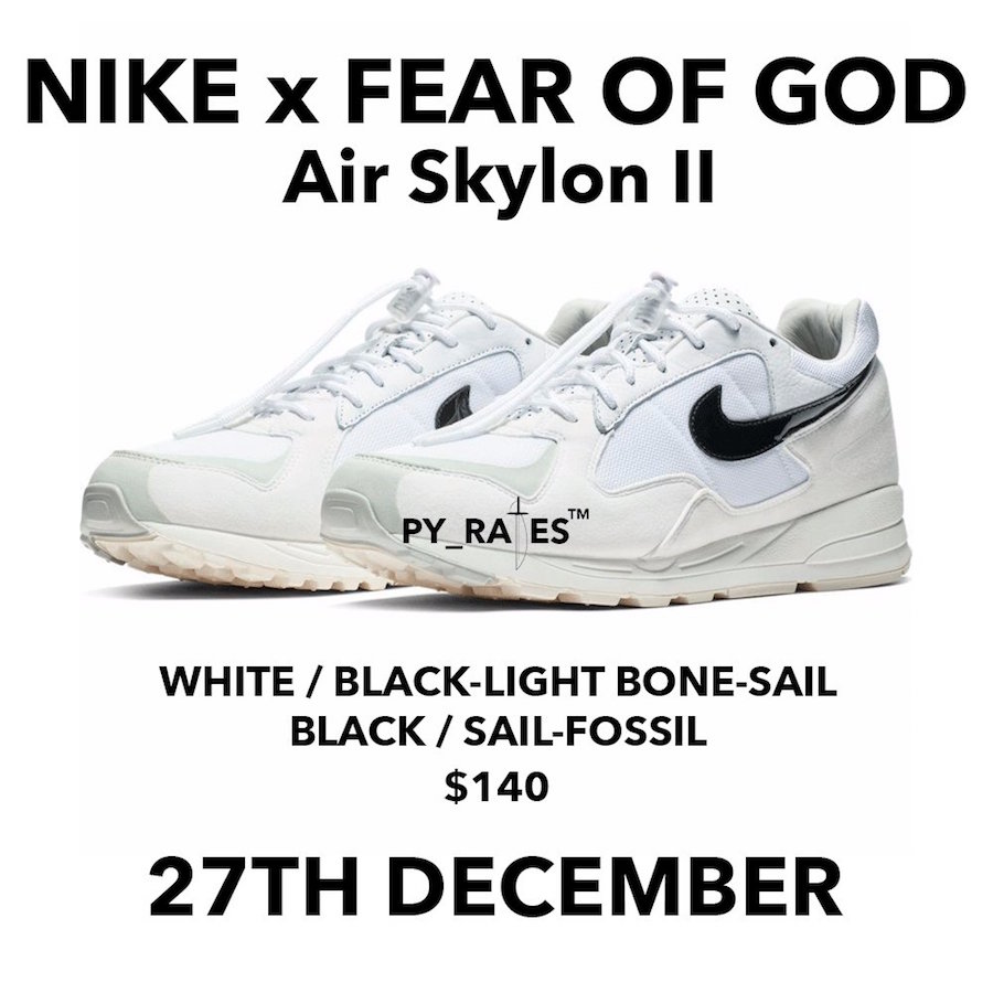 Nike x Fear of God Air Skylon 2 Release Date