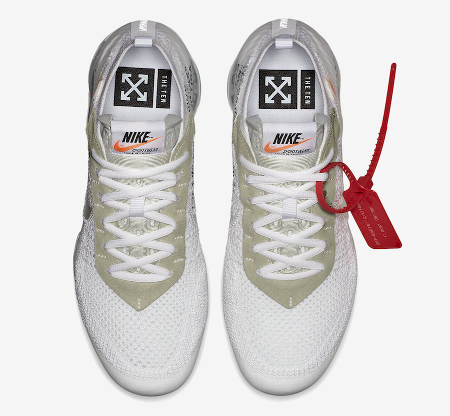 Nike x Virgil Abloh The Ten Air Vapormax Flyknit - White - 14 APR 2018 -  The Drop Date