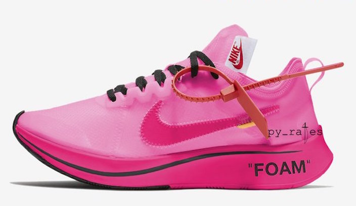 Off-White Nike Zoom Fly Pink Collection Release Date