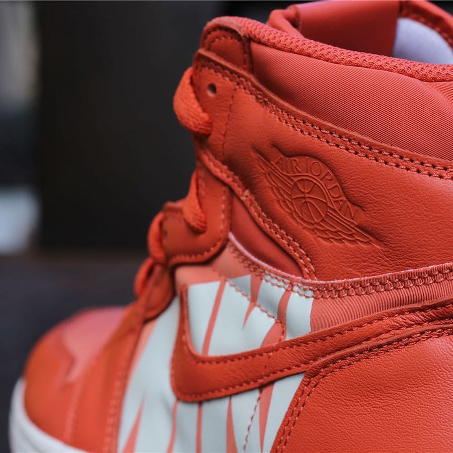 Air Jordan 1 Nike Swoosh Orange