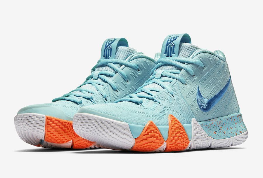 kyrie 4 blue and pink