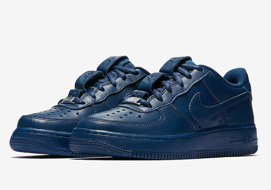 navy blue air force ones low