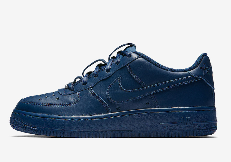 navy blue air force ones low online -