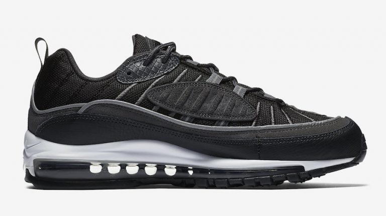 air max 98 anthracite on feet